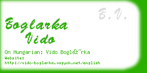 boglarka vido business card